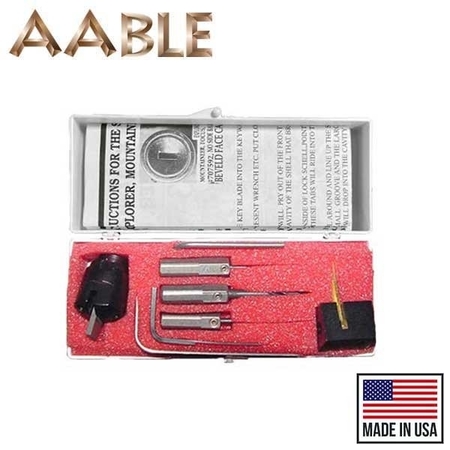 AABLE Universal Ford Flush Mount Chrysler, Dodge, Jeep, 8 Cut Ignition Removal Kit AAB-U1-IRK